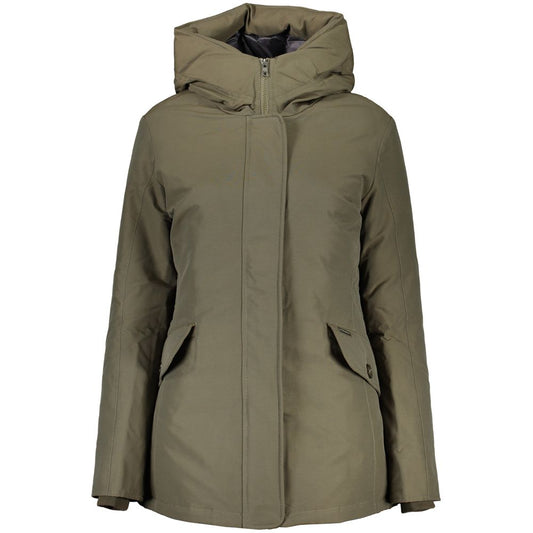 Woolrich Green Cotton Jackets & Coat WO-24350-L