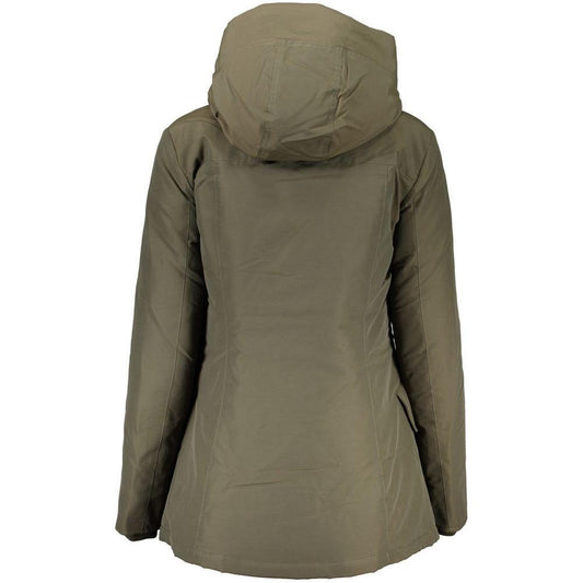 Woolrich Green Cotton Jackets & Coat WO-24350-L