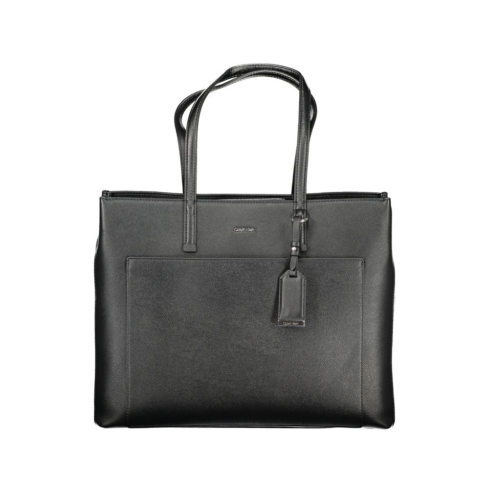 Front view with bag zipped and handles upright.