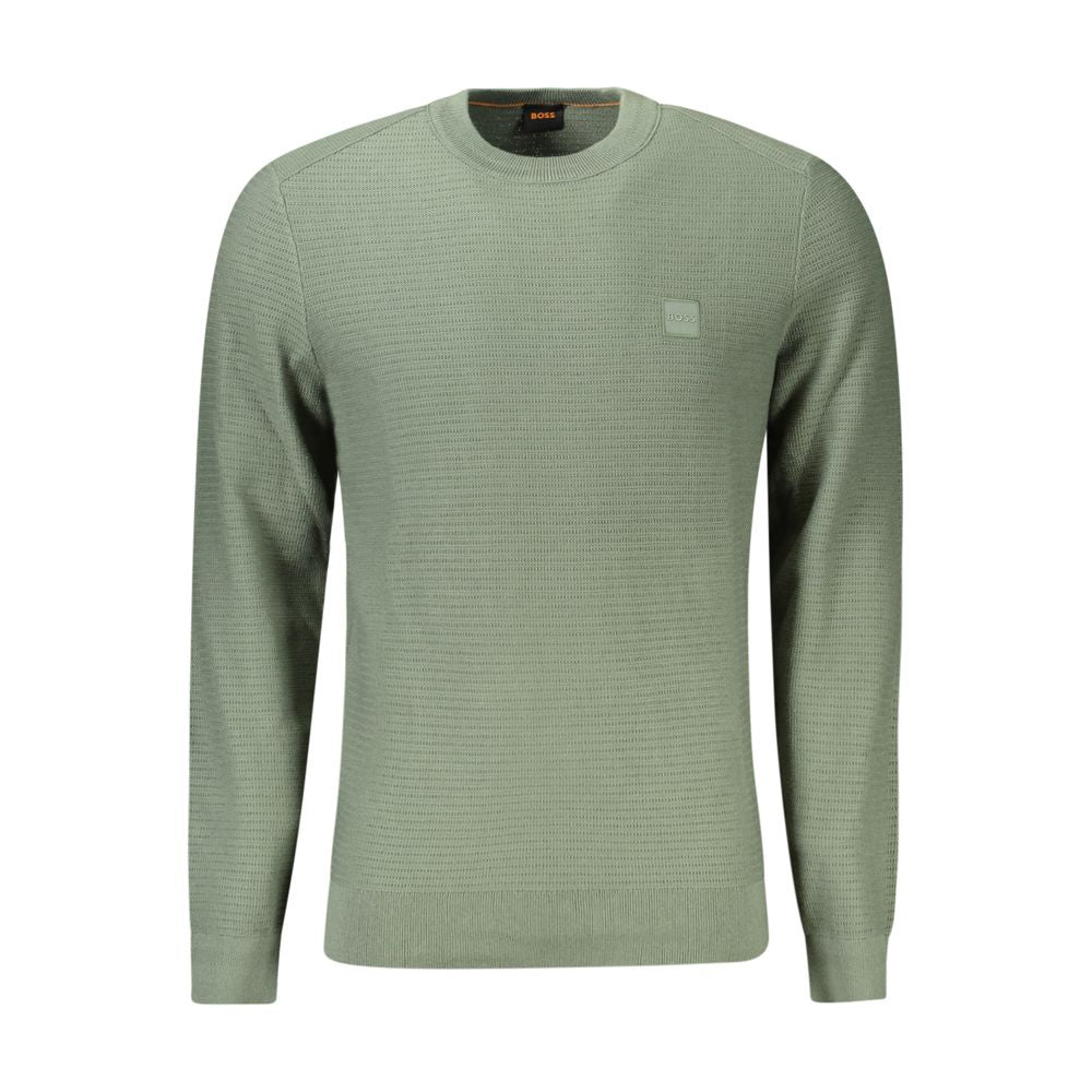 Hugo Boss Green Cotton Men Sweater BO-34601-XXL