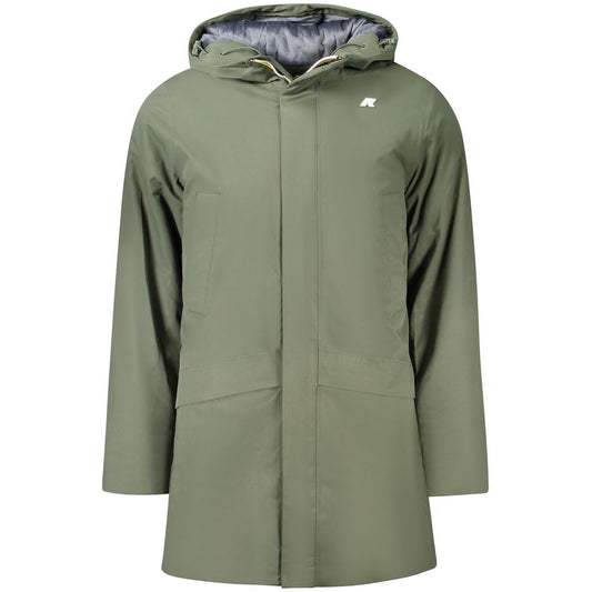 K-WAY Green Polyester Men Jacket KW-34136-S