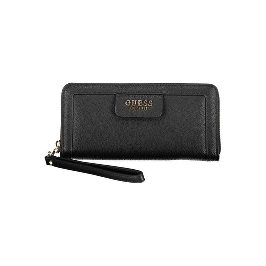 Guess Jeans Black Polyethylene Women Wallet GU-22390