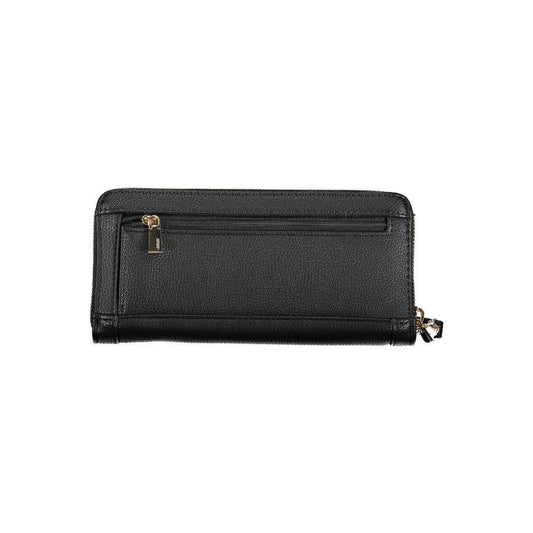 Guess Jeans Black Polyethylene Women Wallet GU-22390