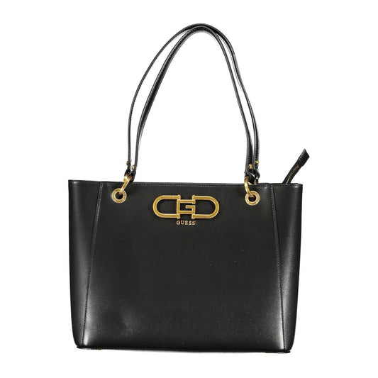 Guess Jeans Black Polyethylene Handbag GU-23436