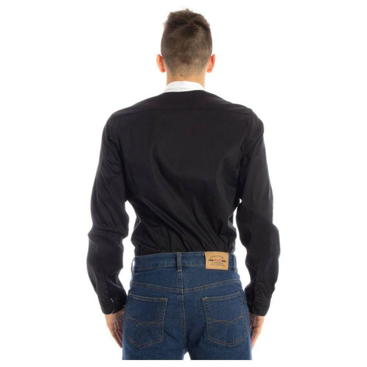 Papete Black Cotton Shirt PA-23993-XXL