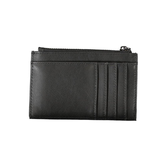 Calvin Klein Sleek Black Zip Wallet with Contrast Detailing CA-26042