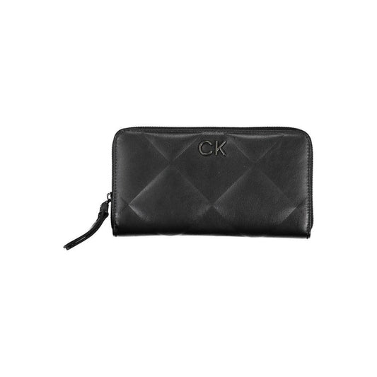 Calvin Klein Sleek Black RFID Blocking Wallet with Logo CA-26214