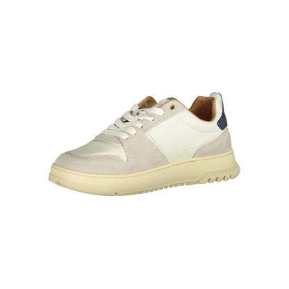 Blauer White Polyurethane Men Sneaker