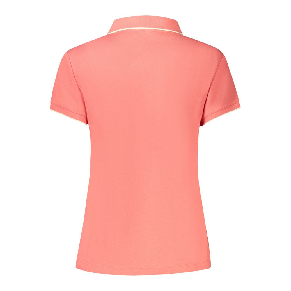 North Sails Pink Cotton Women Polo Shirt NO-35917-XS