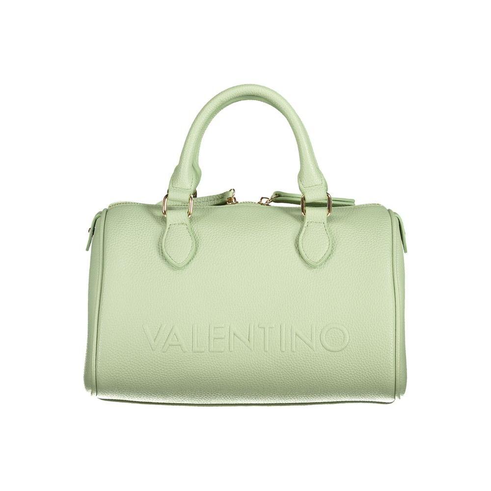 Front view with bag zipped and handles upright.