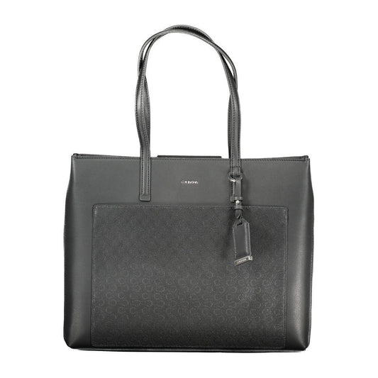 Calvin Klein Black Polyester Women Handbag CA-36297