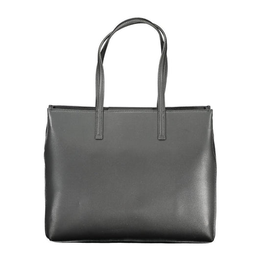 Calvin Klein Black Polyester Women Handbag CA-36297