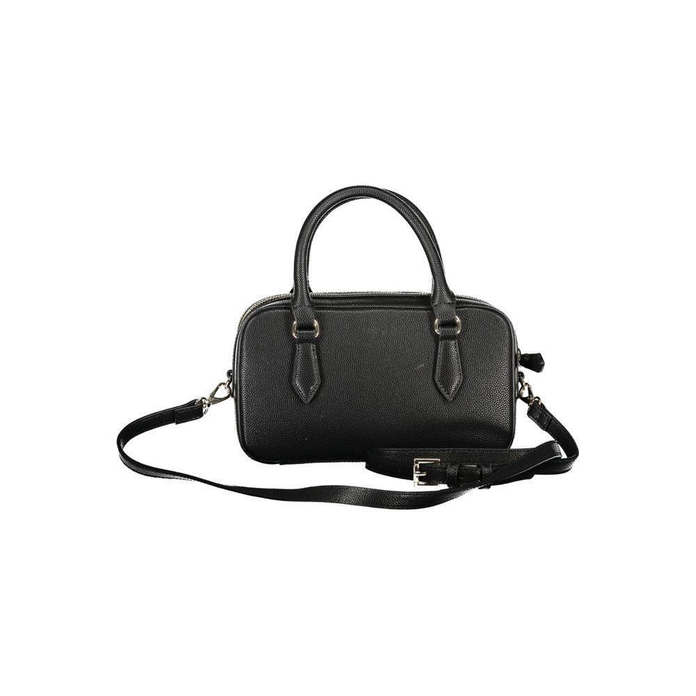 Front view with bag zipped and handles upright.