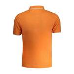 La Martina Orange Cotton Polo Shirt LA-30453-S