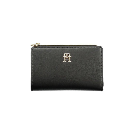 Tommy Hilfiger Black Polyethylene Women Wallet TO-36363