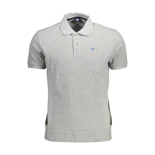 North Sails Brown Cotton Men Polo Shirt