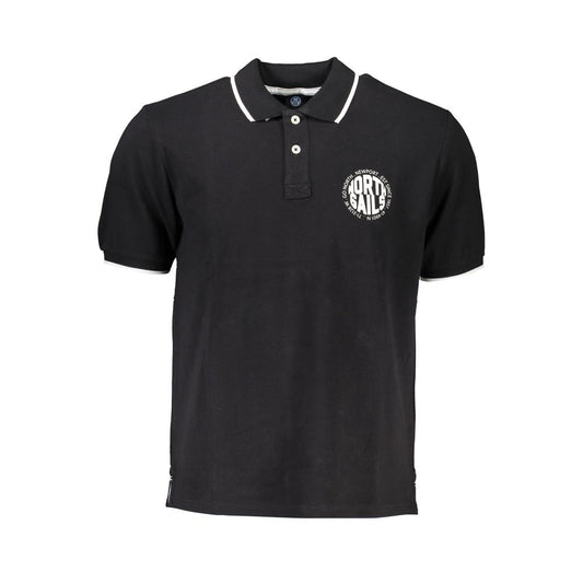 North Sails Black Cotton Polo Shirt NO-27269-S