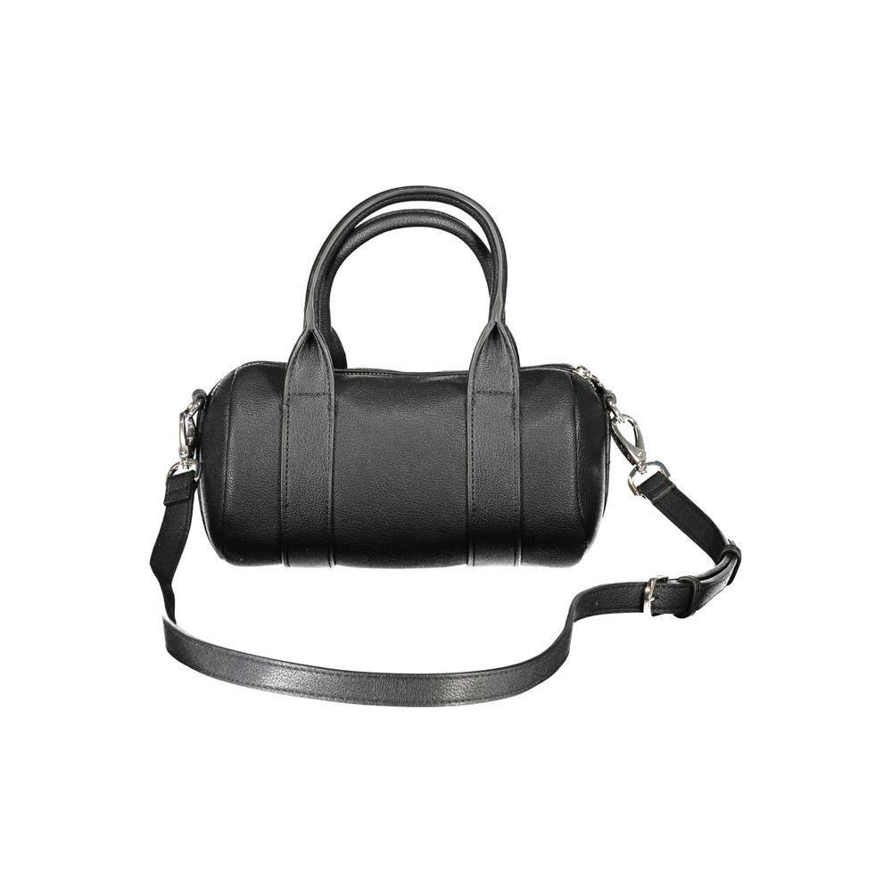 Front view with bag zipped and handles upright.