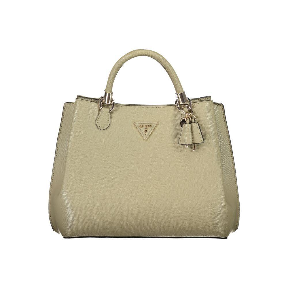 Front view with bag zipped and handles upright.