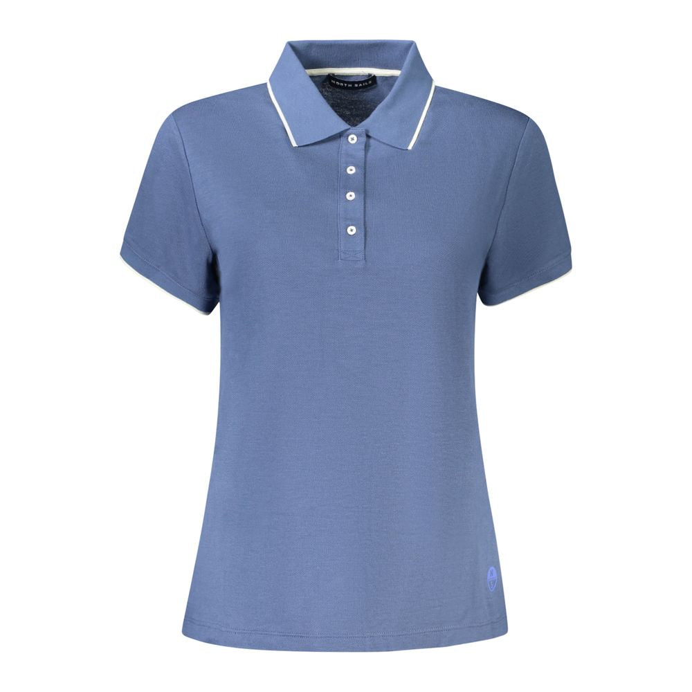 North Sails Blue Cotton Women Polo Shirt NO-35924-XS