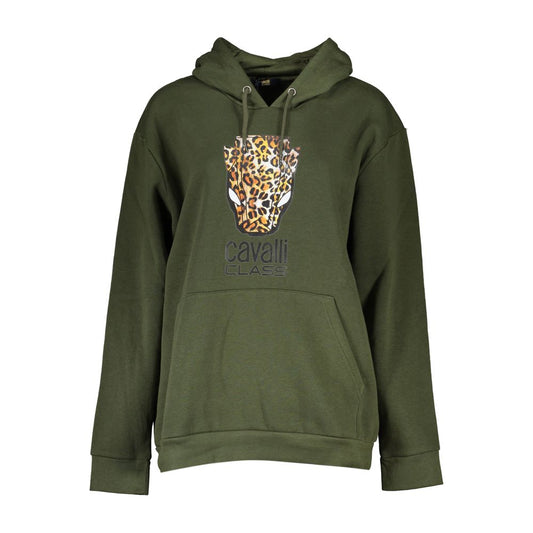 Cavalli Class Green Cotton Sweater CA-28857-M