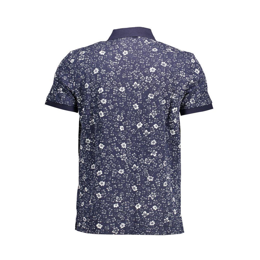 Gant Blue Cotton Men Polo Shirt GA-37505-XS
