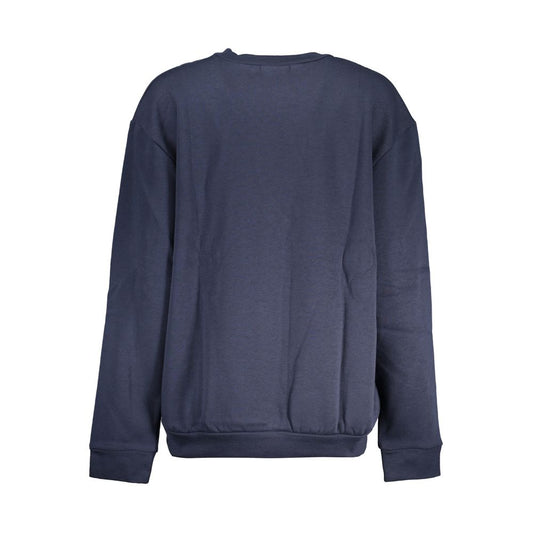 Cavalli Class Elegant Blue Fleece Crew Neck Sweatshirt CA-28643-M