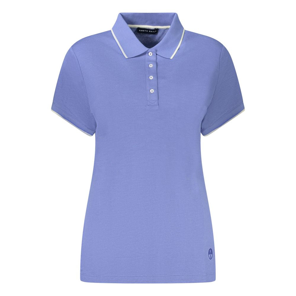 North Sails Blue Cotton Women Polo Shirt NO-35931-L