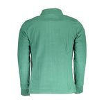 La Martina Green Cotton Men Polo Shirt LA-37206-M