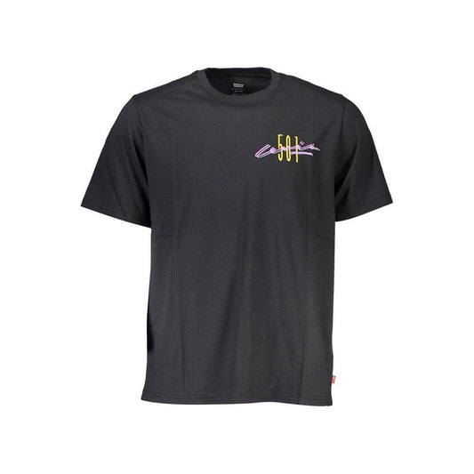 Levi's Black Cotton Men T-Shirt