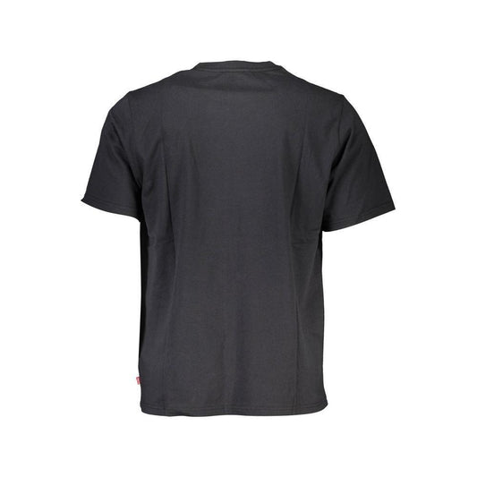 Levi's Black Cotton Men T-Shirt