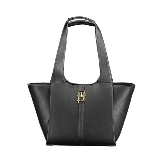 Tommy Hilfiger Black Polyethylene Women Handbag TO-17474