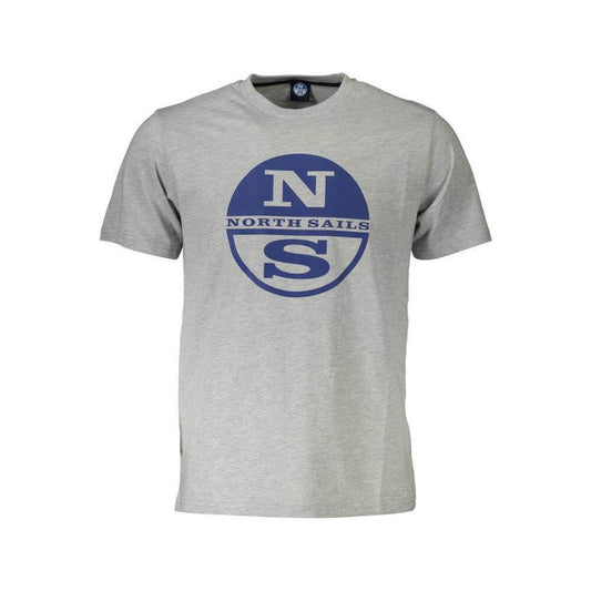 North Sails Brown Cotton Men T-Shirt