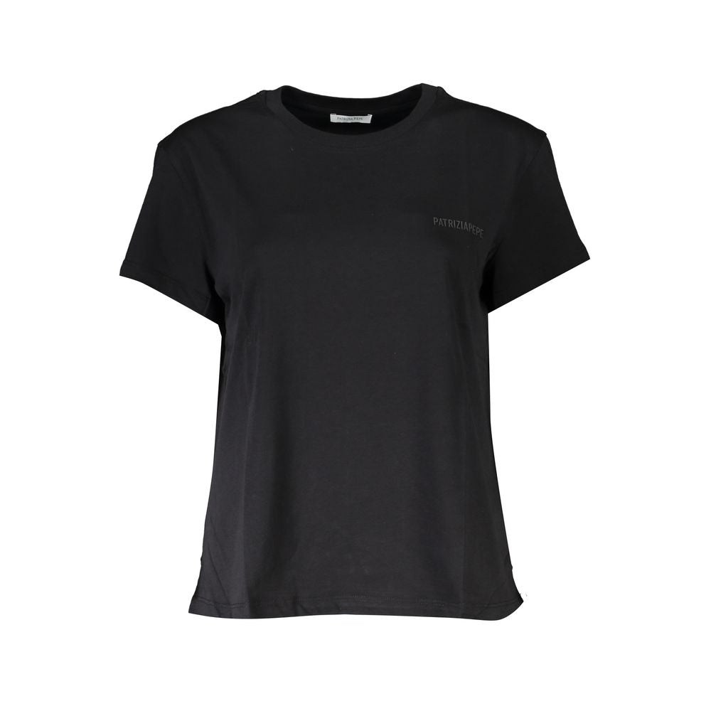 Patrizia Pepe Black Organic Cotton Women T-Shirt