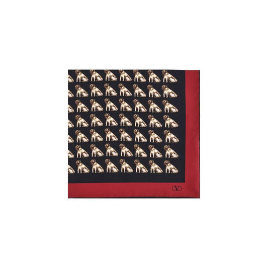 Valentino Garavani Petit Charles silk Scarf VA7W2EK001QLKCEXBB