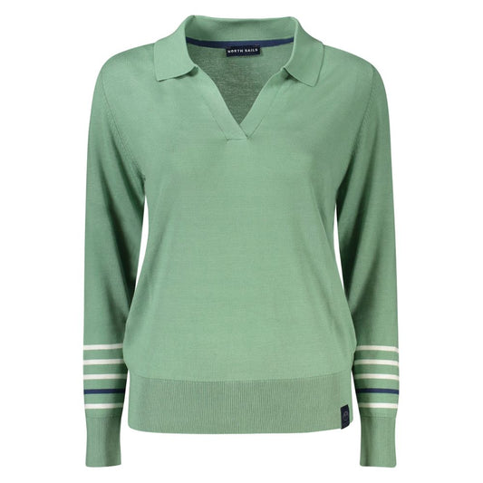 North Sails Green Cotton Women Sweater NO-35971-S