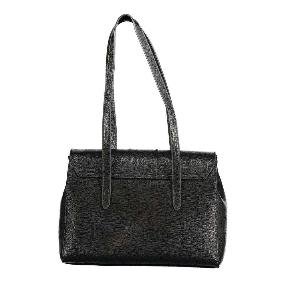 Front view with bag zipped and handles upright.