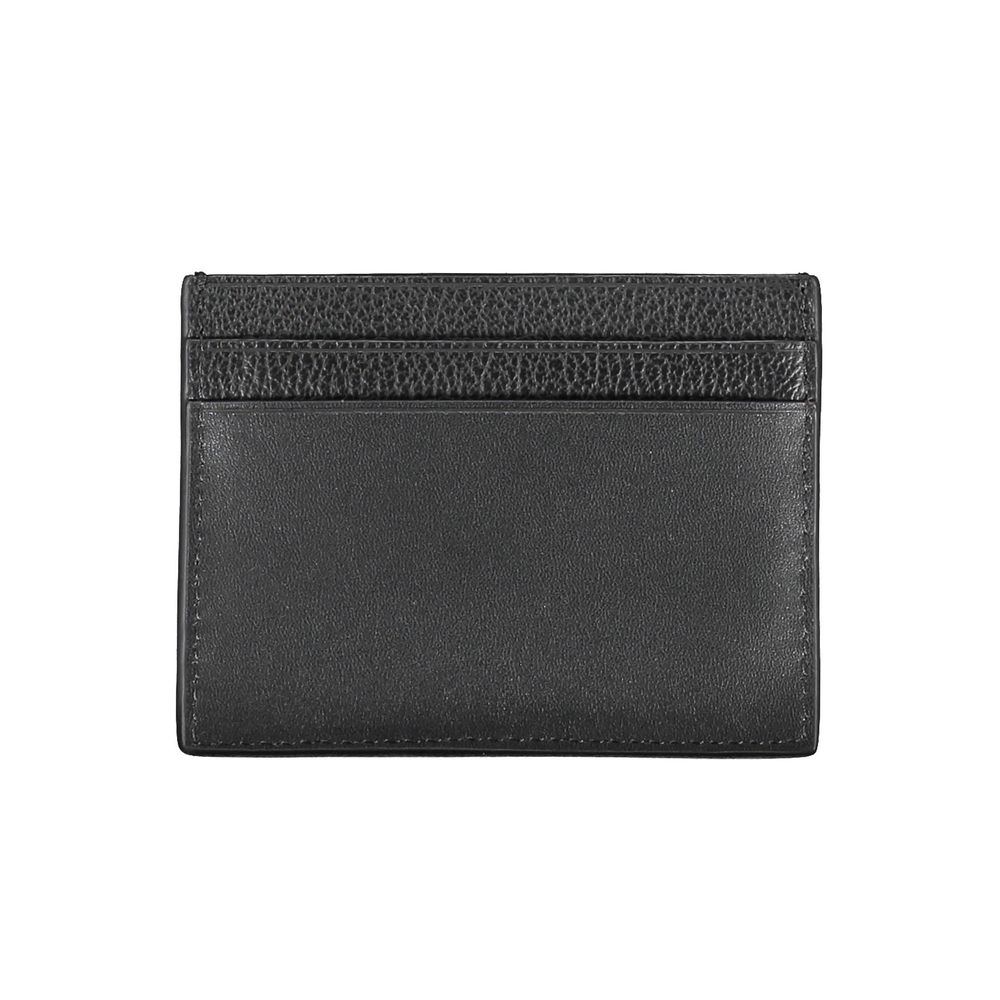 Calvin Klein Black Leather Mens Wallet Holder