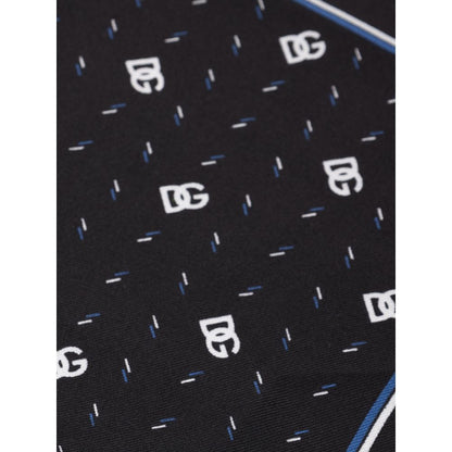 Dolce & Gabbana Black Silk Pocket Square