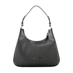 La Martina Black Leather Women Handbag LA-20551