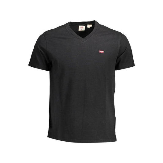 Levi's Black Cotton Men T-Shirt LE-37370-S