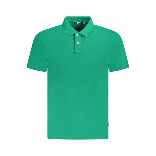 Pepe Jeans Green Cotton Polo Shirt PE-35606-S