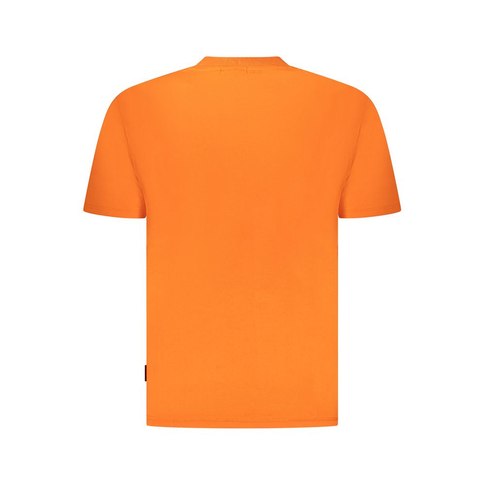 Napapijri Orange Cotton Men T-Shirt NA-35899-M