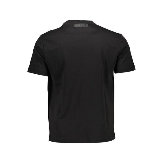 Plein Sport Black Cotton Men T-Shirt PL-36977-S