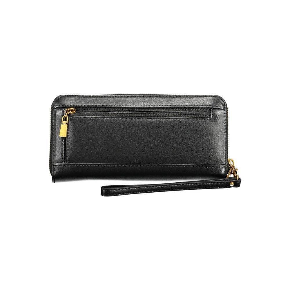 Guess Jeans Black Polyethylene Women Wallet GU-38170