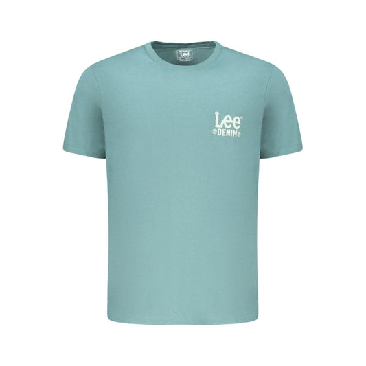 Lee Green Cotton Men T-Shirt LE-35370-S
