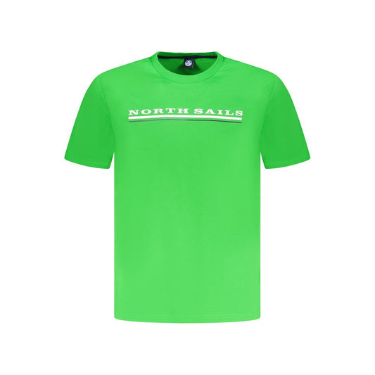 North Sails Green Cotton Men T-Shirt NO-35019-S
