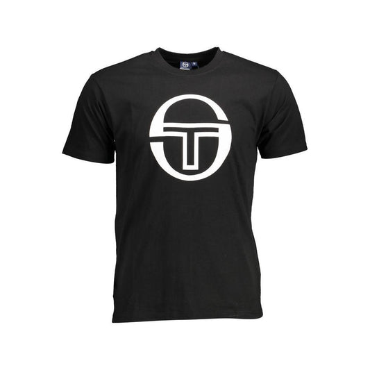 Sergio Tacchini Black Cotton Men T-Shirt SE-37743-XL