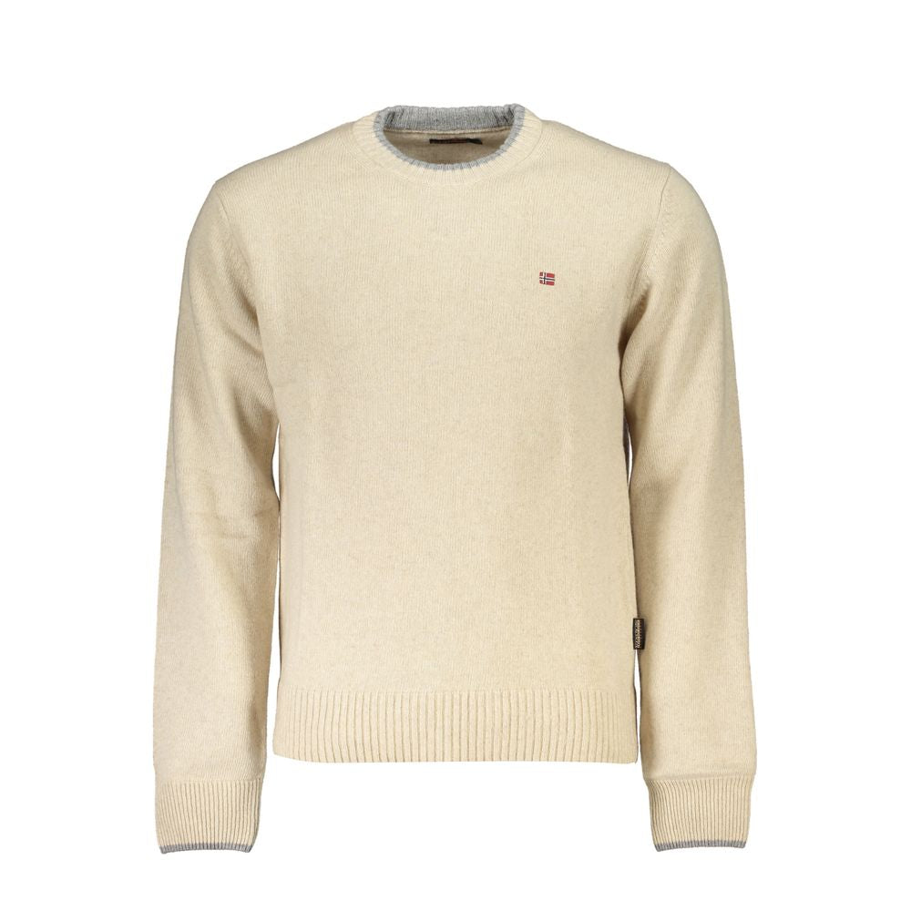 Napapijri Beige Tessuto Men Sweater
