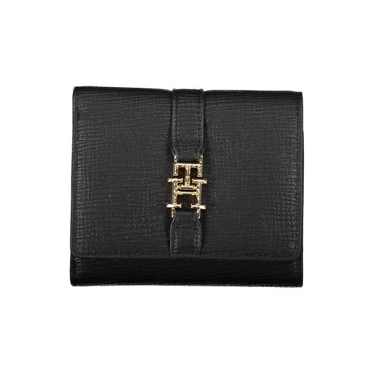 Tommy Hilfiger Black Polyethylene Women Wallet TO-20470